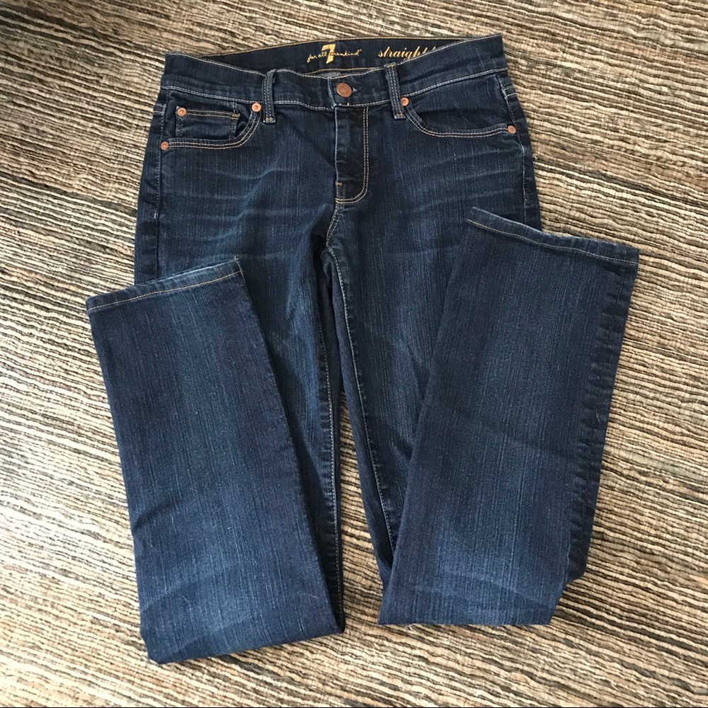 7 for all mankind straight leg jeans